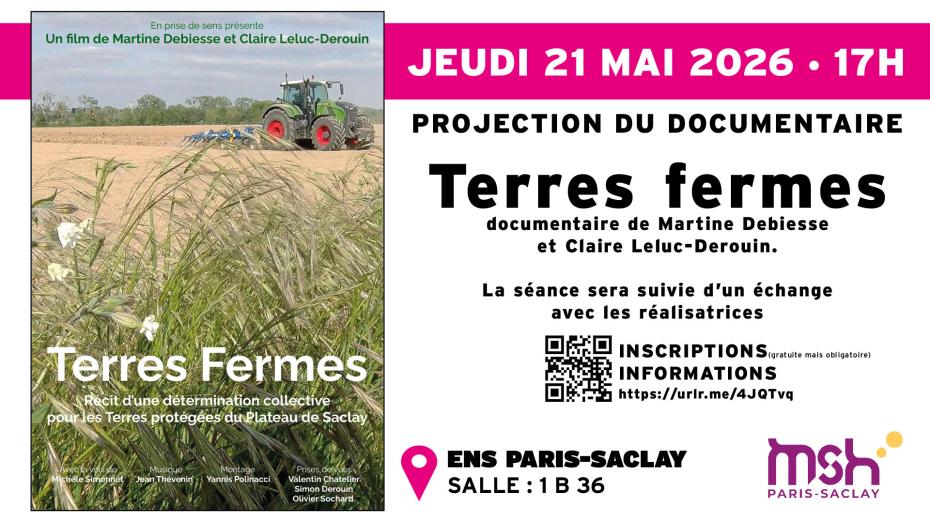 Documentaire : Terres fermes | Université Paris-Saclay