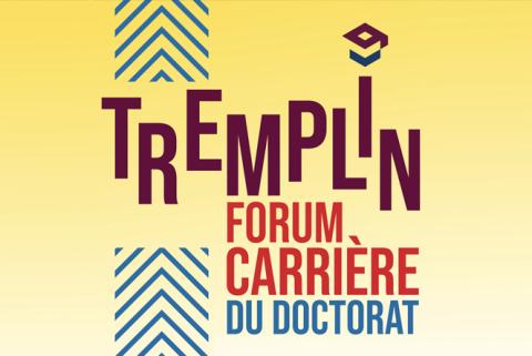 Affiche Tremplin : le forum carrière du doctorat Paris-Saclay