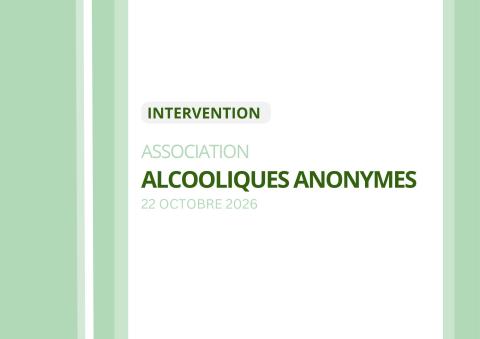INTERVENTION - Alcooliques Anonymes