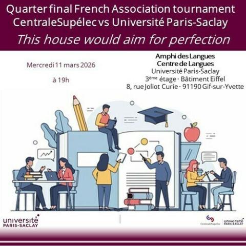 Q/F 2026 French Debating Association joute oratoire, "Il est bon d’être perfectionniste"
