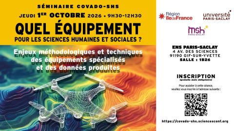 Séminaire COVADO-SHS : Quel équipement pour les sciences humaines et sociales ?