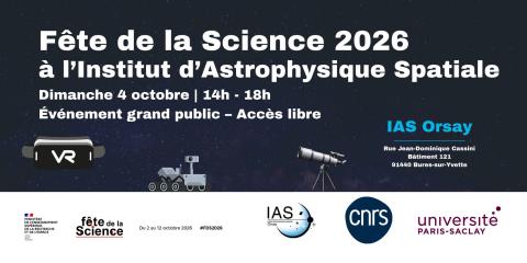 Fête de la Science à l'Institut d'Astrophysique Spatiale - Université Paris-Saclay