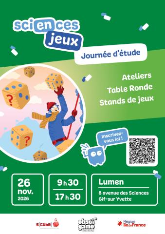 Inscription à la Journée Sciences en jeux du 26 novembre