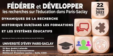 Séance 4 du séminaire « Fédérer et développer les recherches sur l’éducation dans Paris-Saclay »