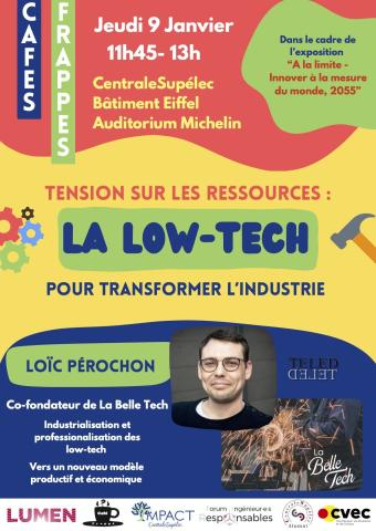 Café Frappé "Tension sur les ressources : la Low-Tech pour transformer l'industrie"