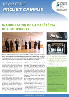 Une de la Newsletter Projet Campus n° 6