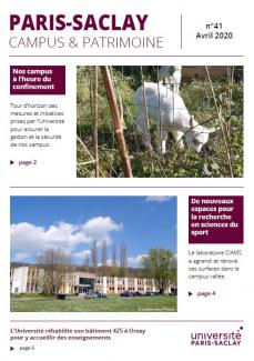 Une de la Newsletter Campus et Patrimoine 41