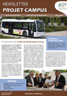 Une de la Newsletter Projet Campus n° 18