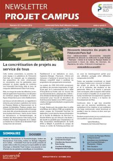 Une de la Newsletter Projet Campus 22