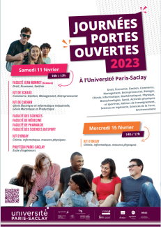 Affiche JPO UPSaclay (février 2023)