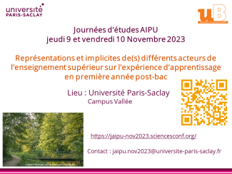 Journée d'études expérience apprentissage (9-10 nov. 2023)