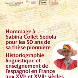 Colloque Sabina Collet Sedola (23-24 mai 2024), Historiographie linguistique et enseignement de l'espagnol en France aux XVIè et XVIIè siècles