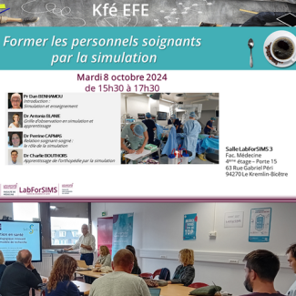 Kfé EFE (8 oct. 24) Former les personnels soignants par la simulation
