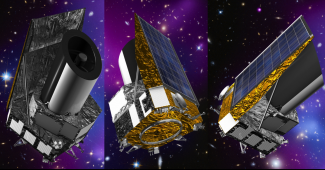 Artist views of the Euclid Satellite