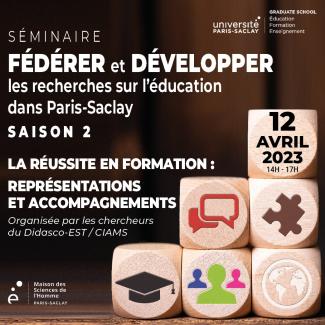 Séminaire Fédérer et développer la recherche sur l'éducation dans Paris-Saclay - Saison 2 - Séance 1/4
